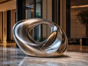Why Stainless Steel Sculptures Drive the B2B Commercial Art Market